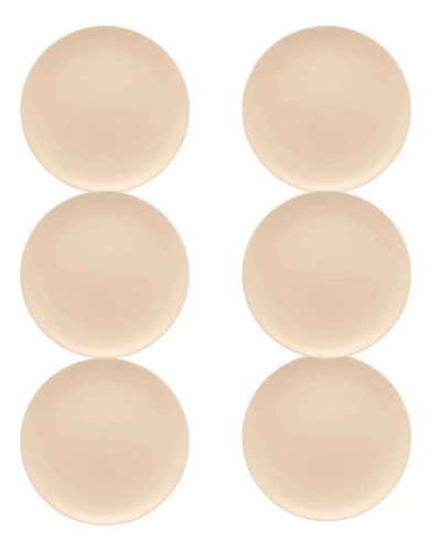 Plato Postre Oxford Merengue 20 Cm X 6 Unidades