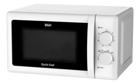 Microondas B120m20 Mecánico Quick Chef Blanco 20 Litros