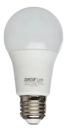 Lámpara Led Sica 13w - Clásica Luz Día Bajo Consumo X10