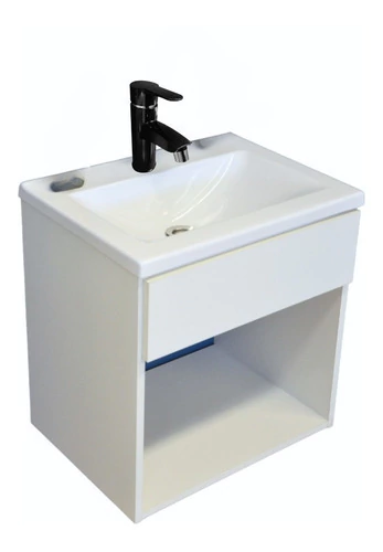 Vanitory Colgante + Bacha 50 Cm + Griferia Monocomando