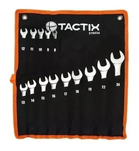 Juego Llaves Combinadas 14 Pz Organizador Tactix 8 A 24mm