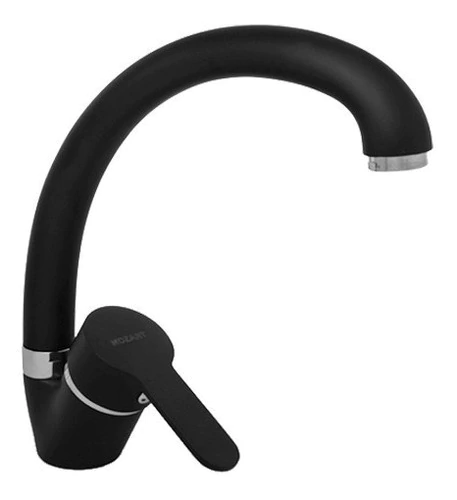 Monocomando Madrid Negra Cisne Cocina Mesada Mozart