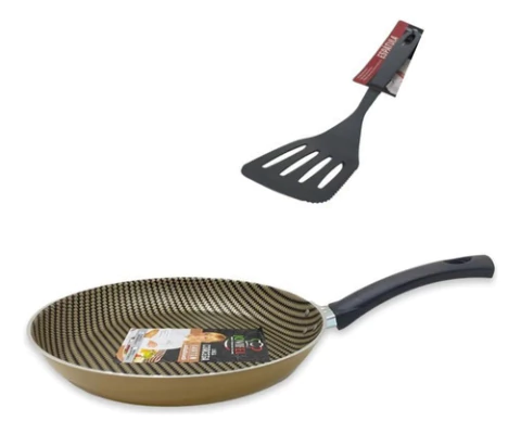 Sarten Antiadherente 5 Capas N°28 + Espatula Nylon Jovifel