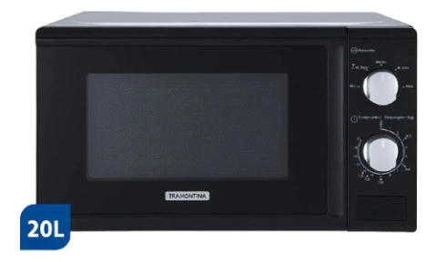 Microondas Tramontina Glass Cook 20l