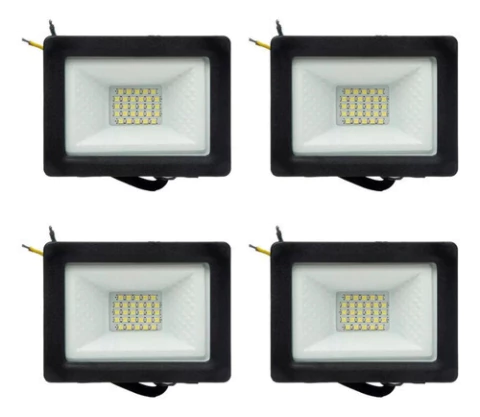 Combo Reflector Proyector Led Sica 20w Intemperie Fria X4u