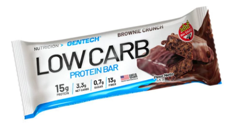 Suplemento Barra Gentech Low Carb Protein Sabor Brownie