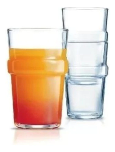 Vasos Luminarc Acrobate Templado Alto 320cc X 6 Unidades
