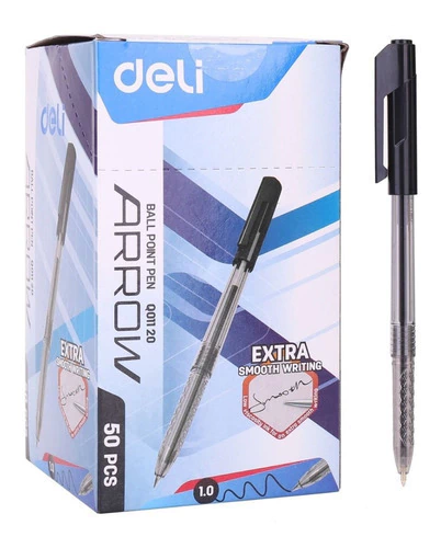 Bolígrafo Retráctil Deli Arrow Extra Smooth 1mm X 50 Un