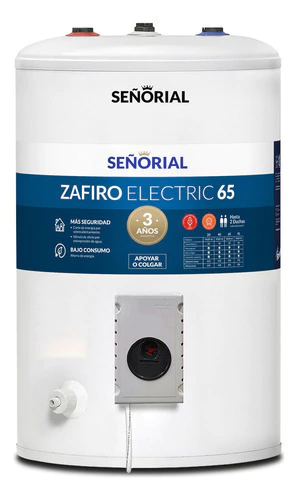Termotanque Eléctrico Señorial Zafiro Tesz-65 65 Litros