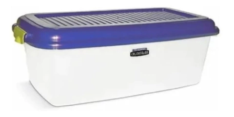 Col Box Largo X 38 Litros Caja Con Tapa Colombraro Art 9338