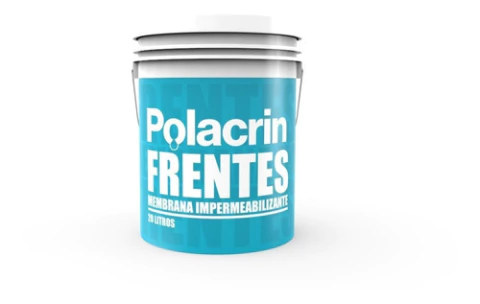 Membrana Polacrin Frentes Y Muros Color Blanco 20 Lts