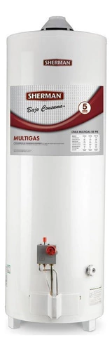 Termotanque Multigas Sherman Gas Tpgp120 Blanco 120l