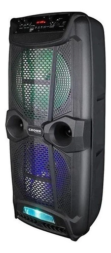 Parlante Crown Mustang Cmb-812bt Con Bluetooth Negro 220v