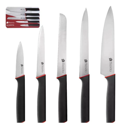 Set Cuchillos Trento Essential 5 Piezas Giftbox Chef Cocina