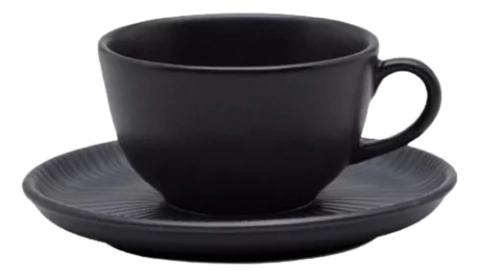 Taza De Te + Plato Oxford Onix 200 Cc