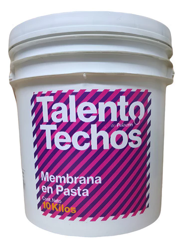 Membrana En Pasta Talento Polacrin Color Rojo 20 Lts