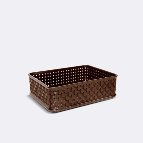 Canastos Organizador Plastico Mini Rattan Cesto Colombraro
