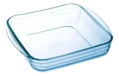 Fuente Asadera Le Cuisine Ovenware Cuadrada Vidrio 25x22cm