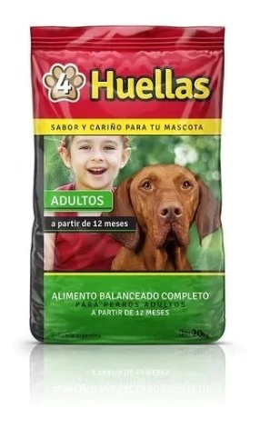 Alimento 4 Huellas Perro Adulto 20kg.