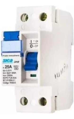 Disyuntor Diferencial Sica Bipolar 25 Amp 2x25