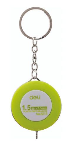 Cinta Metrica De Bolsillo Llavero Retractil 1,5mts X7mm Deli