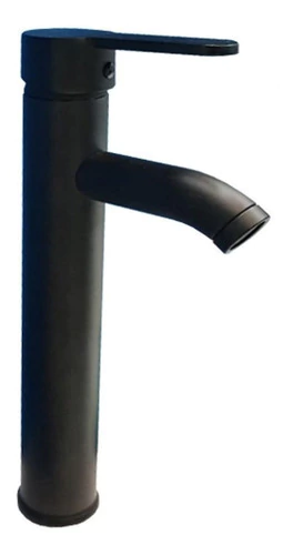 Griferia Monocomando Lavatorio Alta Negra Mozart 9239