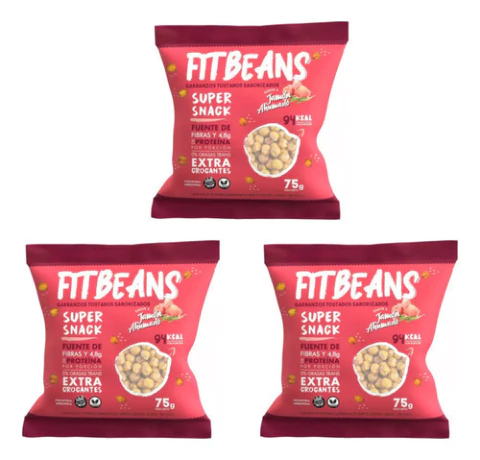 Garbanzos Tostados Jamón Fitbeans Vegano Sin Tacc 75gr X 3 U