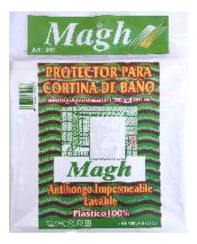 Protector Polietileno Cortina Baño Art. 011 Magh Blanco