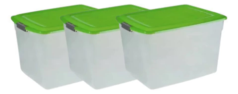 Combo Caja Plástica Col Box De 34 Lts. Colombraro Art9234 X3