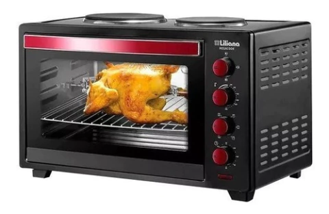 Horno De Mesa Electrico Liliana Ao160 Megacook 2 Anafes 60 L