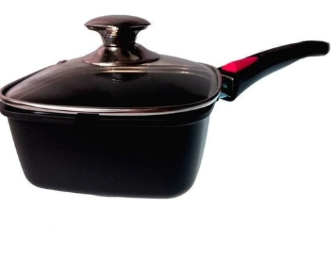 Cacerola Cuadrada Fundicion Aluminio Mango Desmontable 16cm