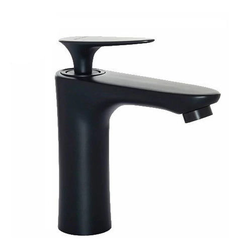 Grifería Monocomando Lavatorio Kiev Negra Baja Mozart