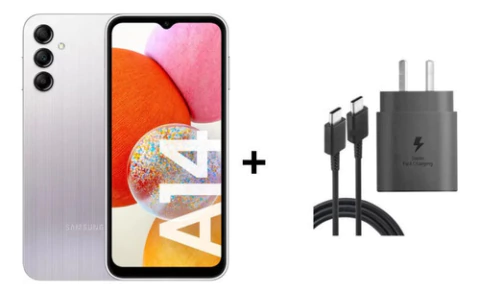 Combo Samsung Galaxy A14 128gb 4gb Ram + Cargador 15w