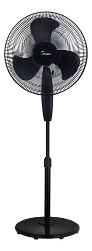 Ventilador De Pie Midea Sf-18b1ae 3 Aspas 18 Color Negro 45 Cm 50 Plástico