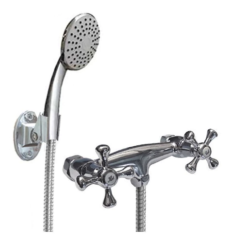 Ducha Mezcladora Con Soporte Móvil Flexible 170 Cm