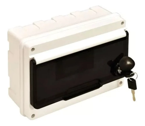 Caja Roker 9 Mod Din Pr 809 Con Llave