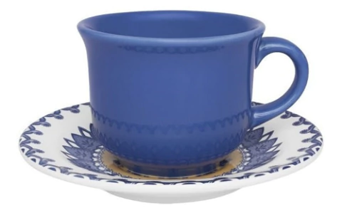 Taza Te 220 Cc Con Plato La Carreta Oxford Ceramica