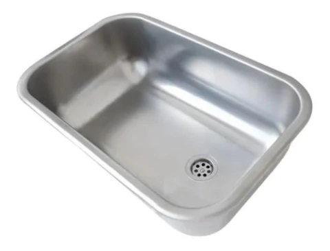 Bacha Pileta Cocina Simple Ac Inox Dhinox Dh52/18 52x32x18cm