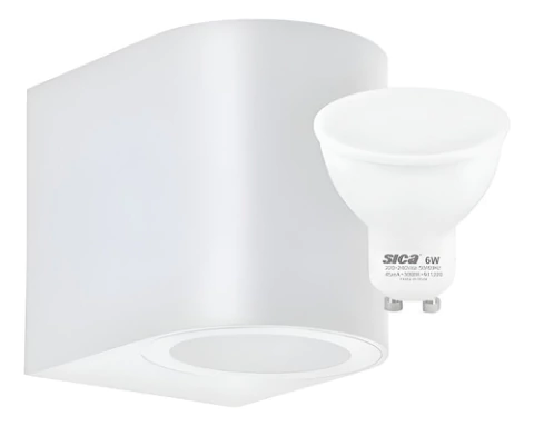 Luminaria Redonda Unidireccional Luz Fría C/lampara 6w Sica
