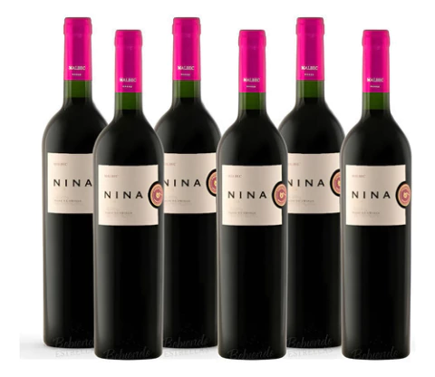 Pack X6 Vino Nina Gold Malbec 750ml