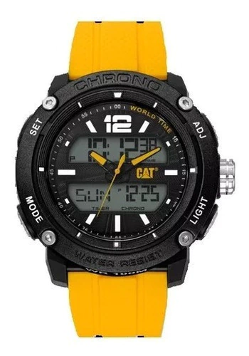 Reloj Digital Cat Analógico Mf14527111 Color Amarillo