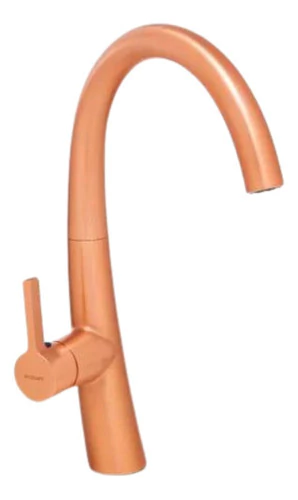 Grifería Monocomando Cocina Mesada Milan Cobreada Mozart