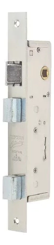 Cerradura Angosta Doble Pasador Niquelado Acytra 610