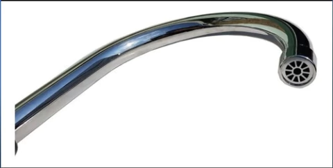 Grifería Monocomando Cocina Mesada Abs Negra Color Negro