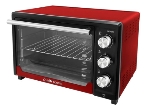 Horno De Mesa Eléctrico Ultracomb Uc-40c 40l Rojo 220v