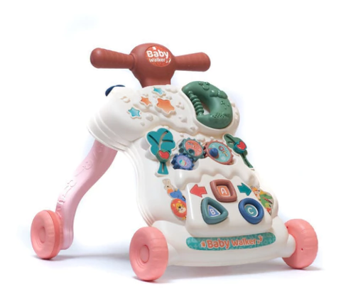 Caminador Musical Rosa Bebesit 1226 Panel Didactico