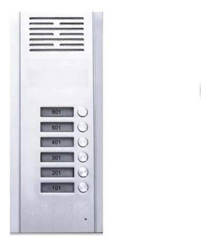 Frente Portero Eléctrico Sica Para Edificios 6 Internos