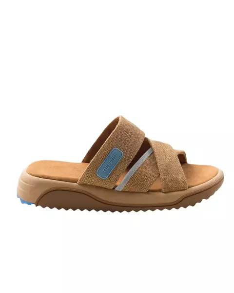 SANDALIA ANCORA SLIDE CAMEL - comprar online