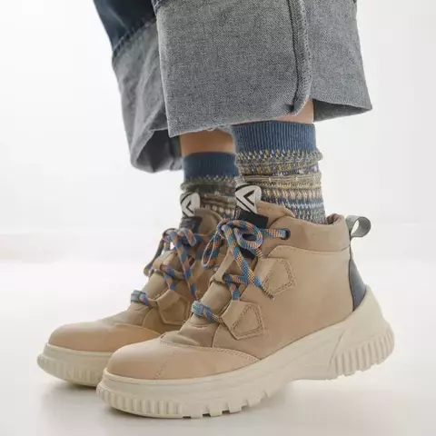 BOTITA CITY BEIGE + AZUL - comprar online