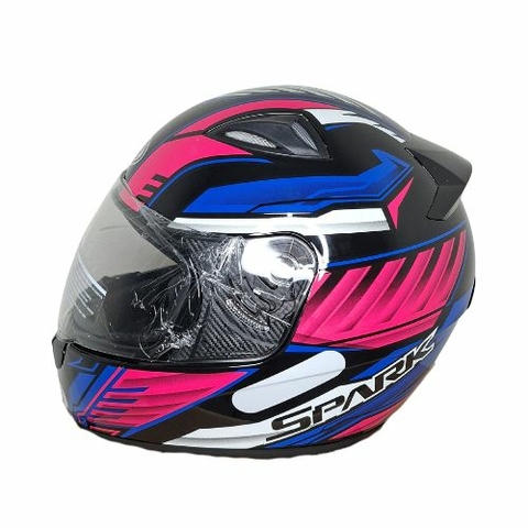 CAPACETE SPARK INDIAN PT/BRILHO N°58 EBF